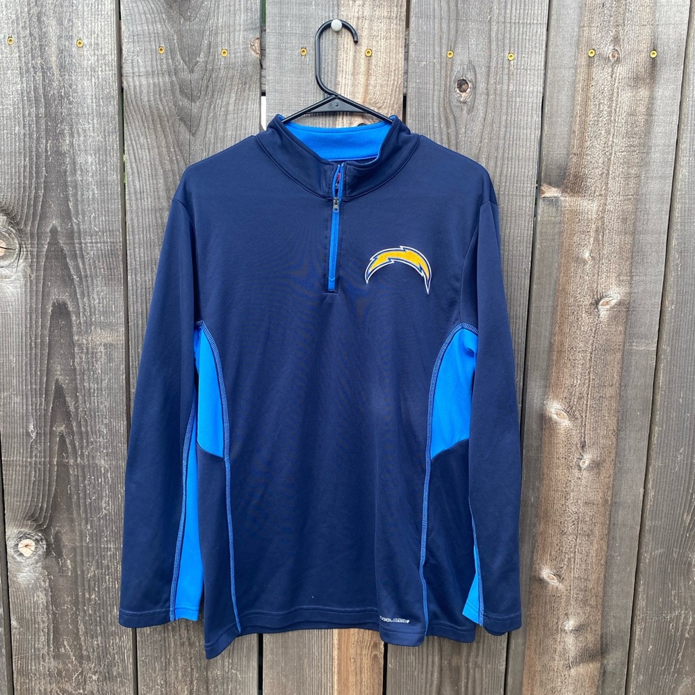 Los Angeles Chargers Navy & Powder Blue 1/4 Zip Pullover